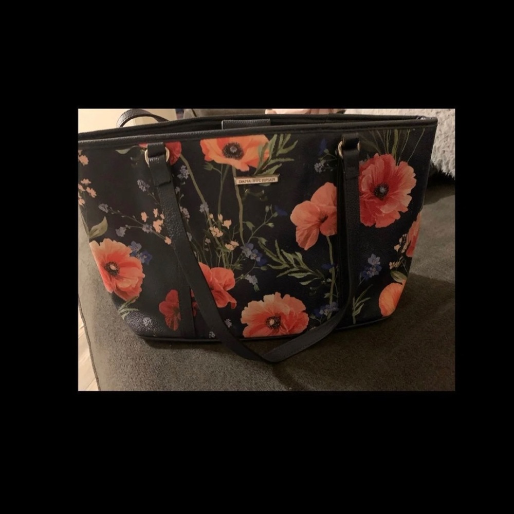 Dana Buchman Floral Bella Tote Purse